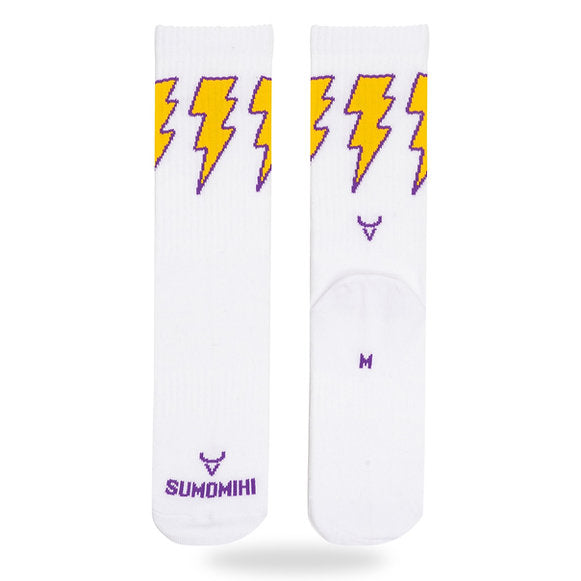 Sumomihi LIGHTNING WHITE SOCK - Calze