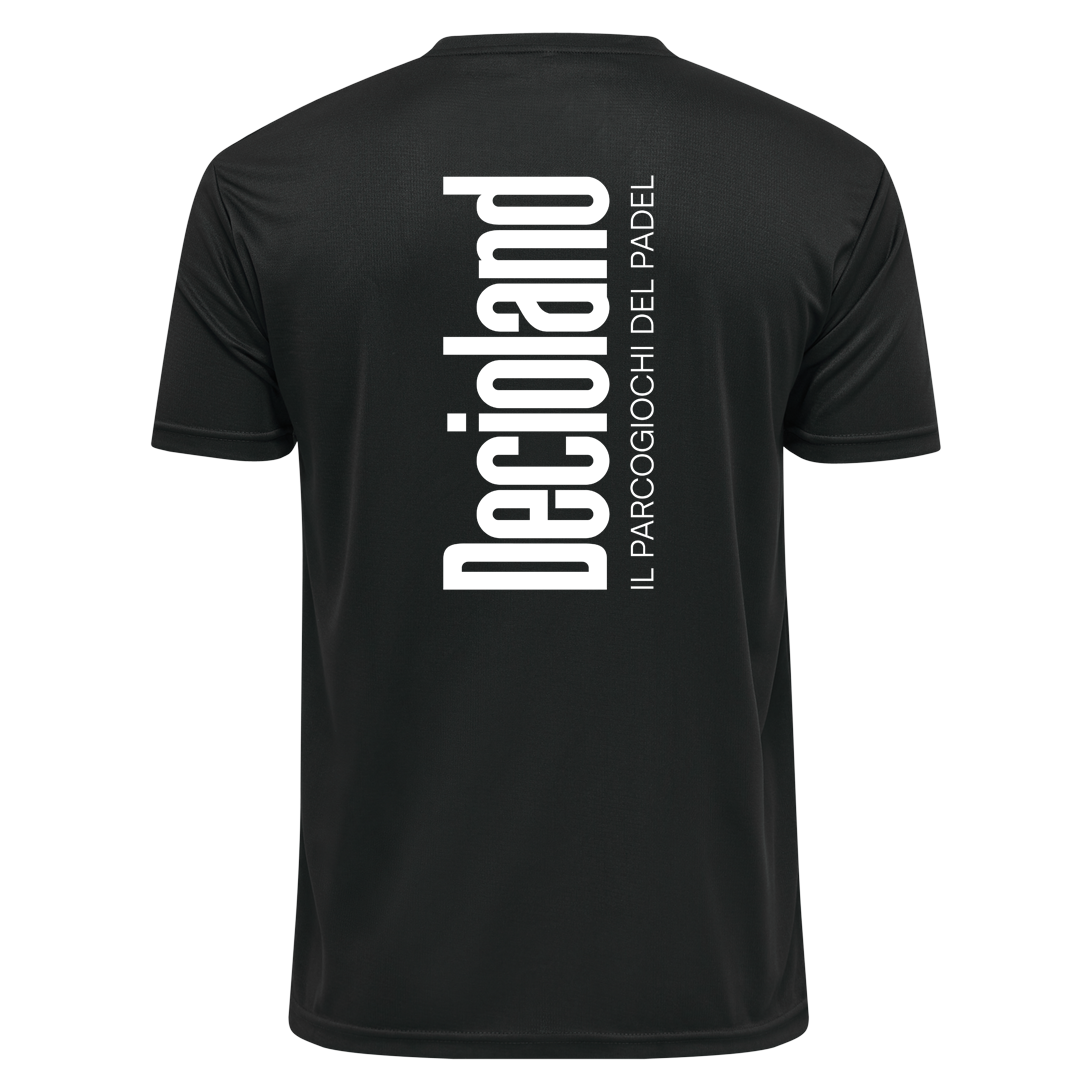 T-Shirt Decioland Active Padel - Signature Backdrop Black