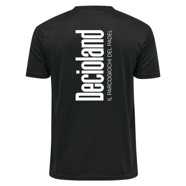 T-Shirt Decioland Active Padel - Signature Backdrop Black