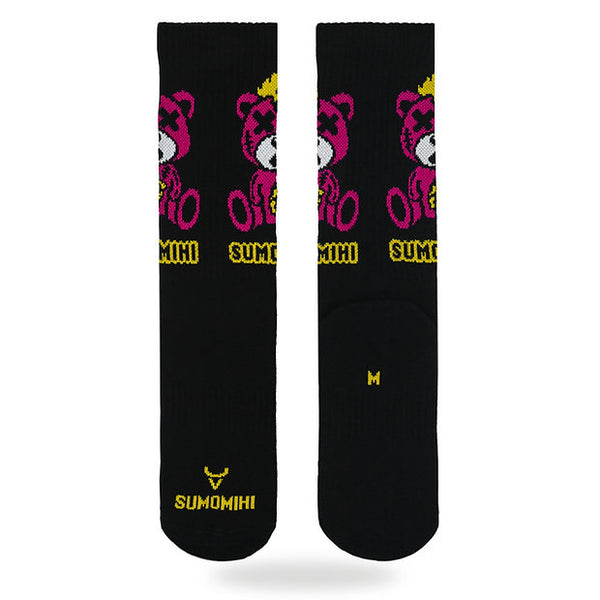 Sumomihi KILLA BEAR BLACK SOCK - Calze