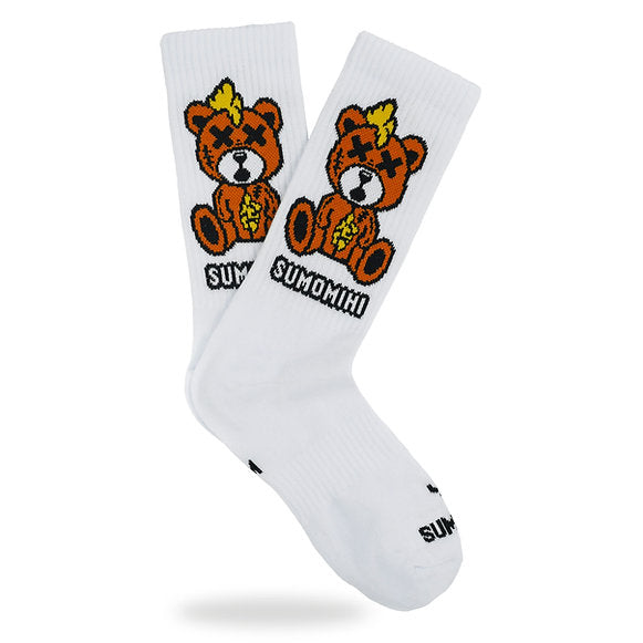 Sumomihi KILLA BEAR WHITE SOCK - Calze