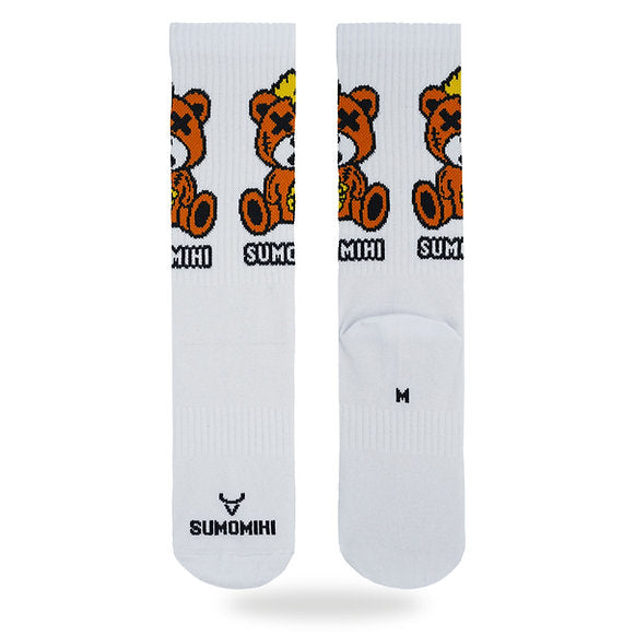 Sumomihi KILLA BEAR WHITE SOCK - Calze