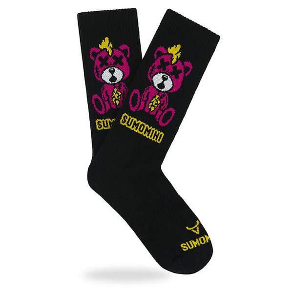 Sumomihi KILLA BEAR BLACK SOCK - Calze