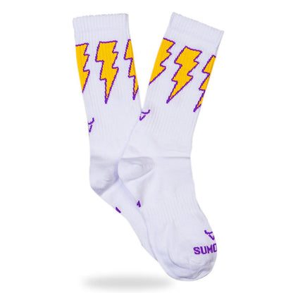 Sumomihi LIGHTNING WHITE SOCK - Calze