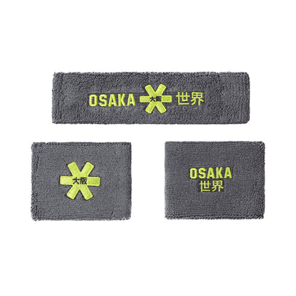 Osaka Set Polsini e Fascia - Grigio e Verde Lime