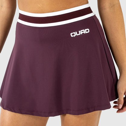 Gonna QUAD Slick Skirt Burgundy - Rosso/Vinaccia