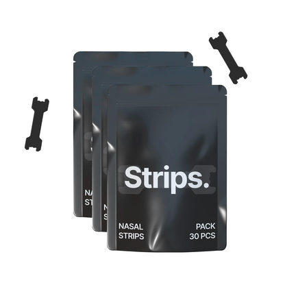HiStrips Black Nasal Strips - Strisce Nasali (3 confezioni da 30 pz)