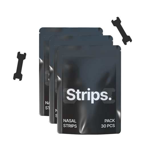 HiStrips Black Nasal Strips - Strisce Nasali (3 confezioni da 30 pz)